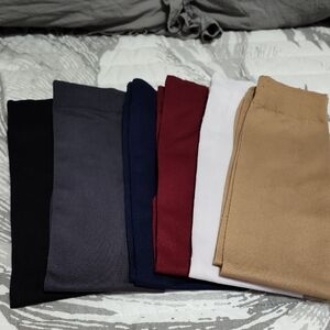 Set of 6 Trouser Socks in Assorted Colors, OS